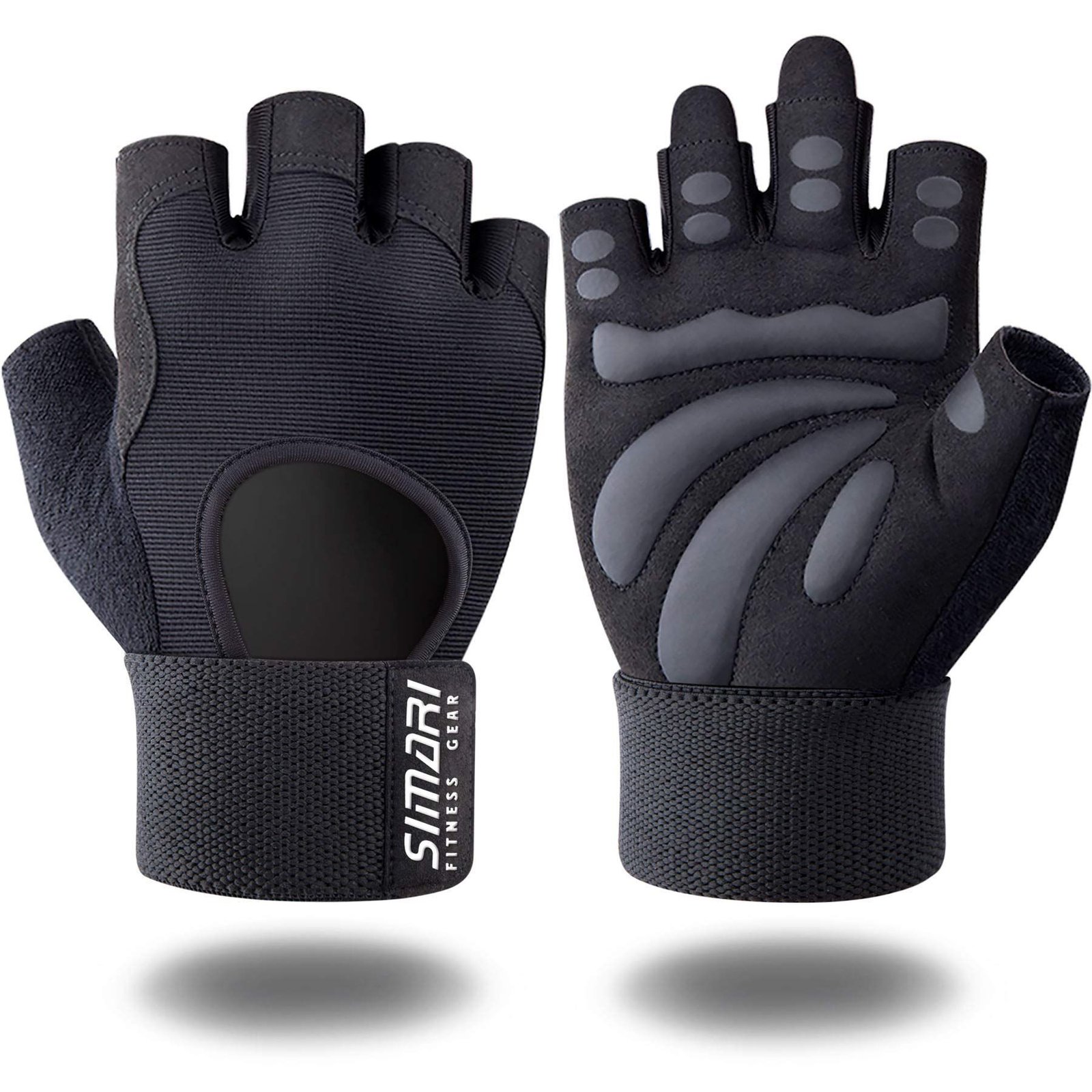 Men's Simplicity All-Match Sports Fitness Short Finger Gloves - Image 2