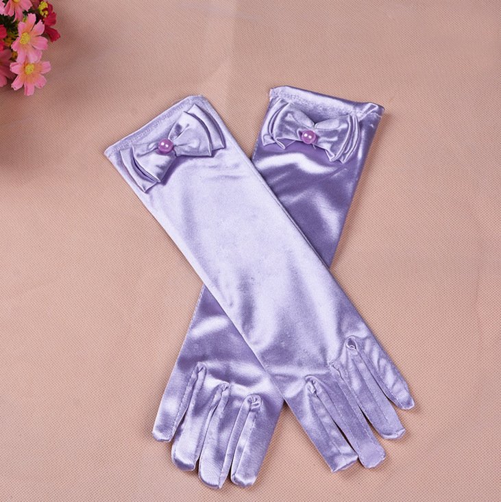 Mid Length Girls Wedding Gloves Accessories - Image 8