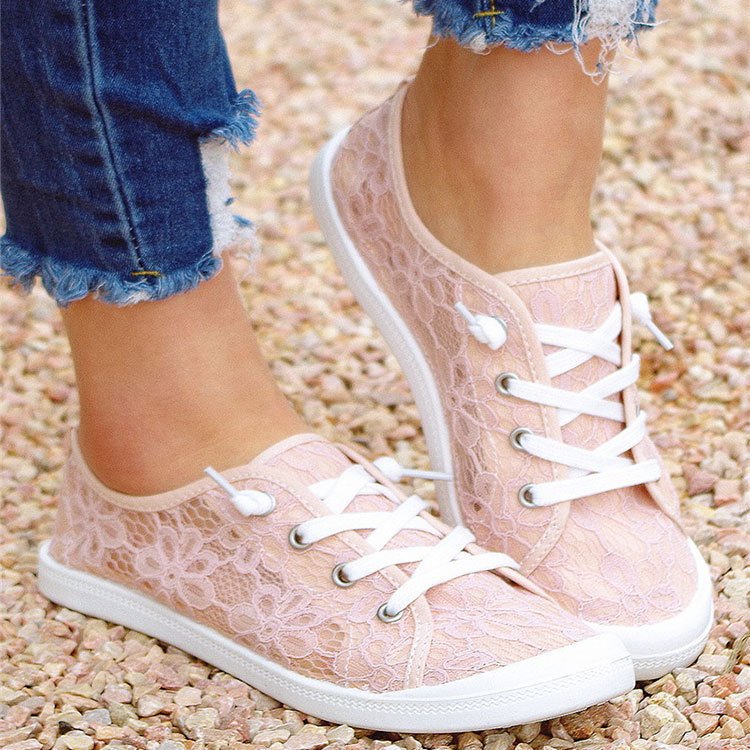 Lace Flats Shoes Summer Fashion Casual Shoes Women - Image 2