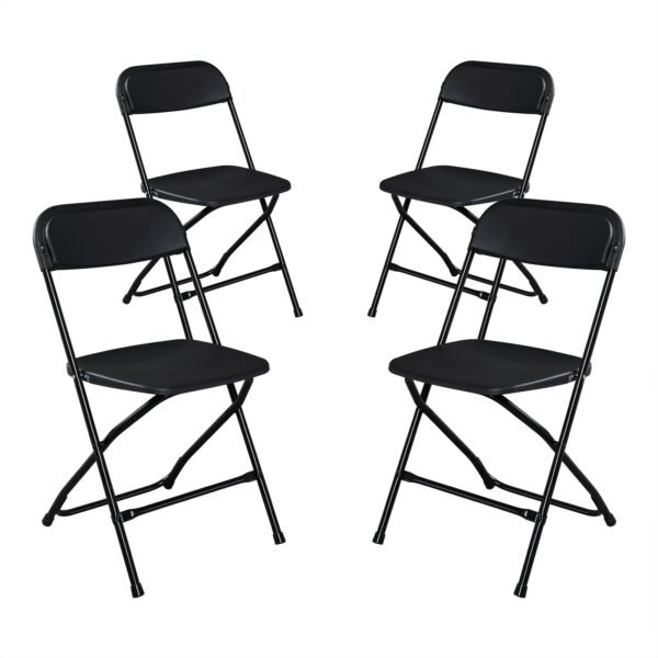 4pcs Patio Plastic Folding Chairs - Image 8