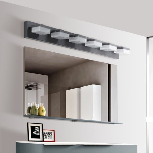 Modern 6 Lights Black LED Makeup Mirror Fixtures For Bathroom And Vanity Unavailable Platforms- Temu - Image 4