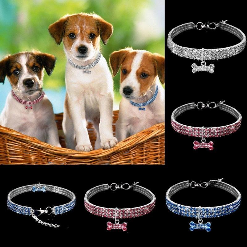 Bling Rhinestone Dog Collar Crystal Puppy Chihuahua Pet Dog Collars Leash For Small Medium Dogs Cats - Image 2