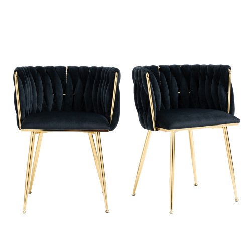 Metal Velvet Dining Chairs - Image 6