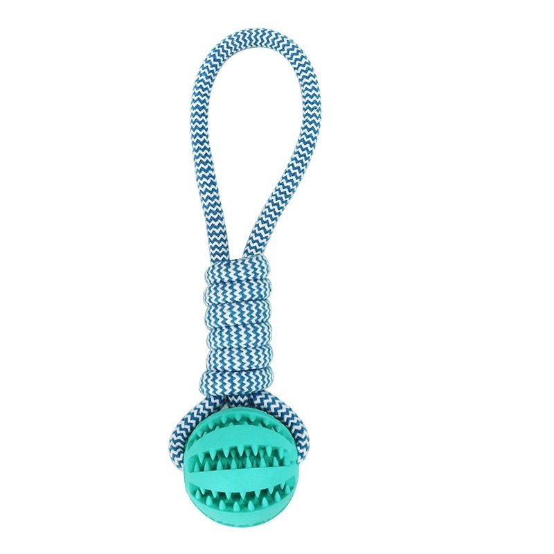 Dog Toys Treat Balls Interactive Hemp Rope Rubber Leaking Balls For Small Dogs Chewing Bite Resistant Toys Pet Tooth Cleaning Bite Resistant Toy Ball For Pet Dogs Puppy - Image 8