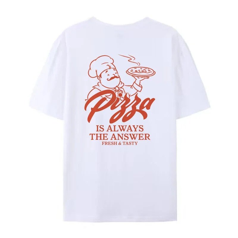 Women Retro Style Pizza Funny T-shirts - Image 6