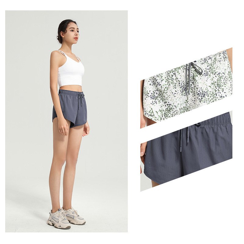 Floral Sports Shorts For Women - Image 4