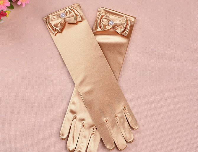 Mid Length Girls Wedding Gloves Accessories - Image 10