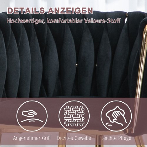 Metal Velvet Dining Chairs - Image 2