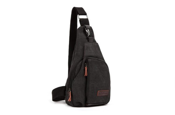 Casual Men Chest Pack Canvas Crossbody Bags for Men Shoulder Handbag - Image 3