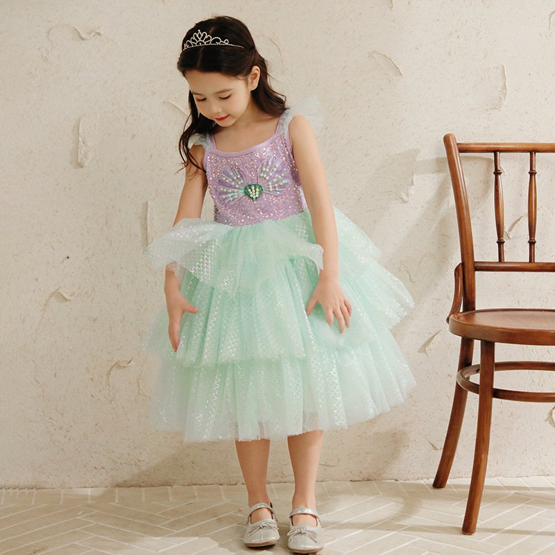 New Mermaid Princess Girls' Dresses - Image 4
