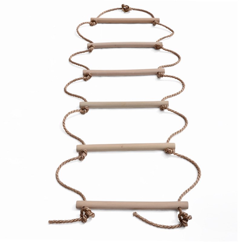 Childhood Fun Wooden Children Climbing Ladder Outdoor Sports Toys - Image 3