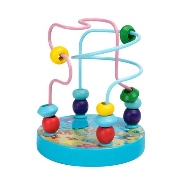 Wooden Toys Rattles Educational Toy Rainbow Blocks Montessori Baby Colorful Kids Music - Image 6