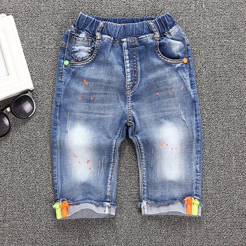 Children's Clothes, Children's Pants, Boy Jeans, Summer Casual Fashion Shorts - Image 2