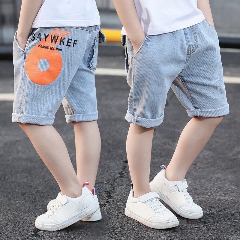 Children's Clothes, Children's Pants, Boy Jeans, Summer Casual Fashion Shorts - Image 3