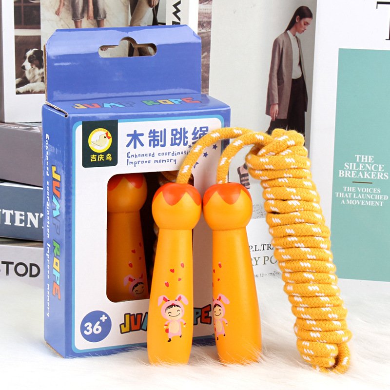 Wooden Rope Skipping Toys Children Primary School Sports Supplies - Image 2