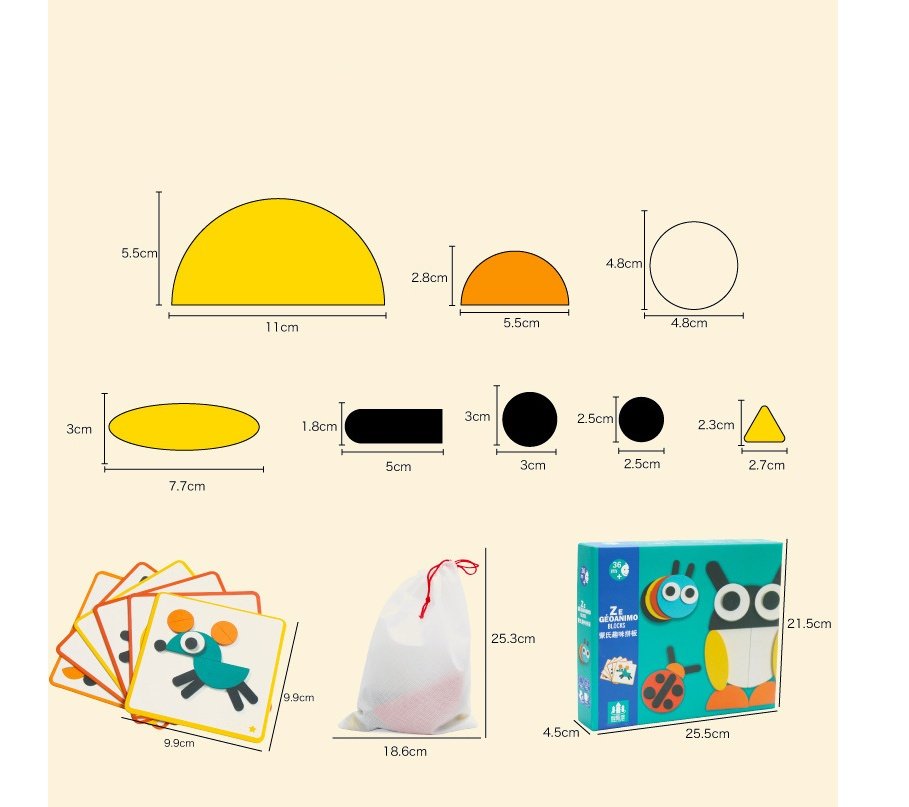 Tangram Jigsaw 3D Animals Puzzle Kids Wooden Toys for Children Games Creative Puzzles Early Learning Educational Toys - Image 5