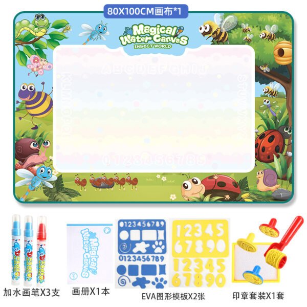 Cloth Toy Clear Water Painting Drawing Board Magic Color Graffiti Blanket Water Picture Book - Image 8