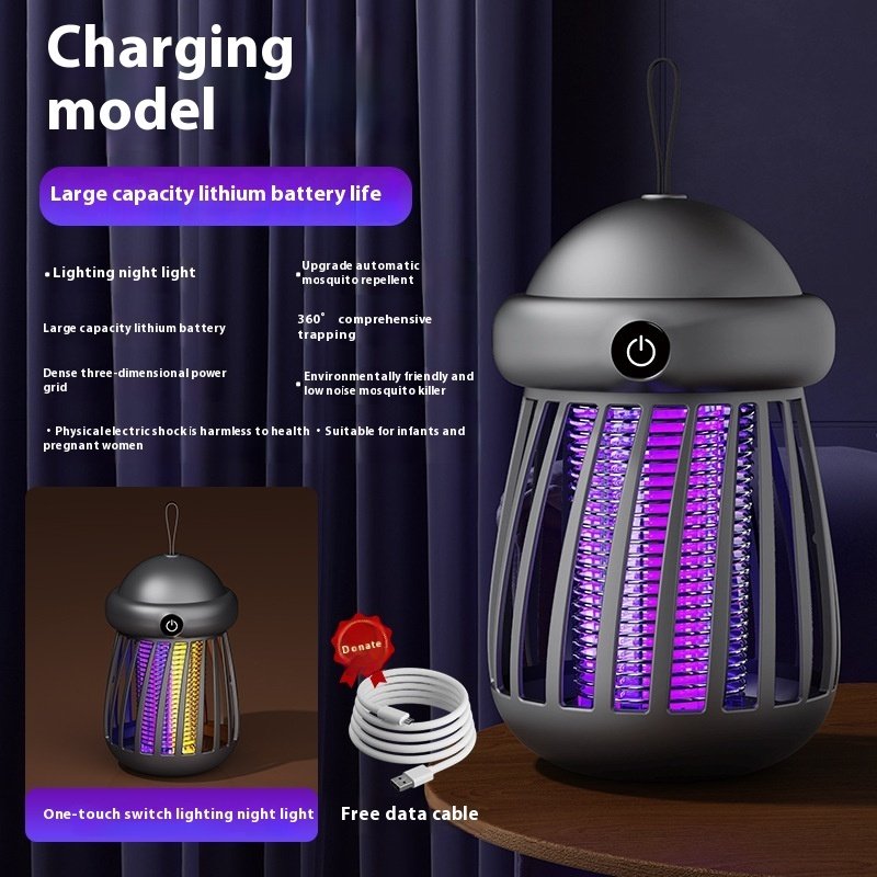 Mosquito Killer Lamp Insect Repellent Radiation Less Mute Electric Insect Trap Usb Charging Outdoor Mosquito Killer Repellent - Image 8