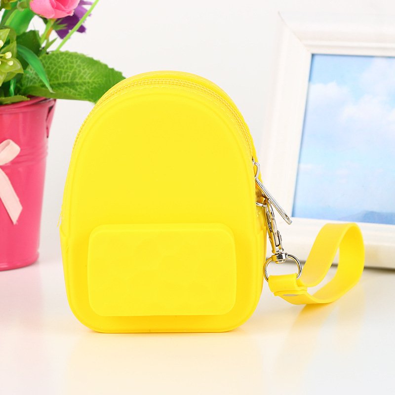 Lovely silicone earphone backpack portable handbag, handbag, handbag, purse, zero purse, children's candy color key bag manufacturer - Image 8