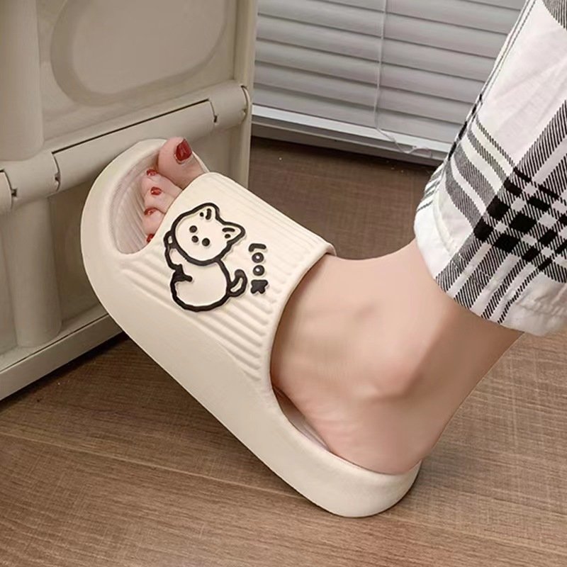 Cute Cat Slippers Summer Women Home Shoes Bath Thick Platform Non-Slip Slides Indoor Outdoor - Image 10