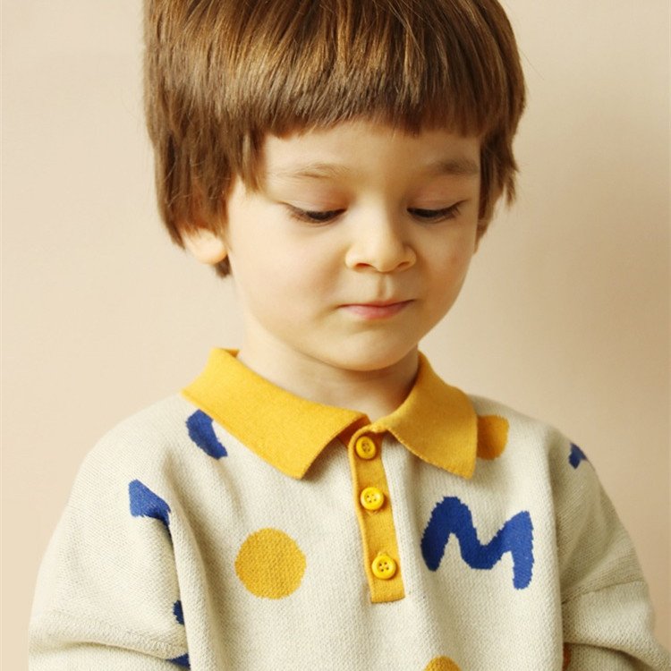 Children's Knitted Sweater Cotton Thin Section Boy Baby - Image 3