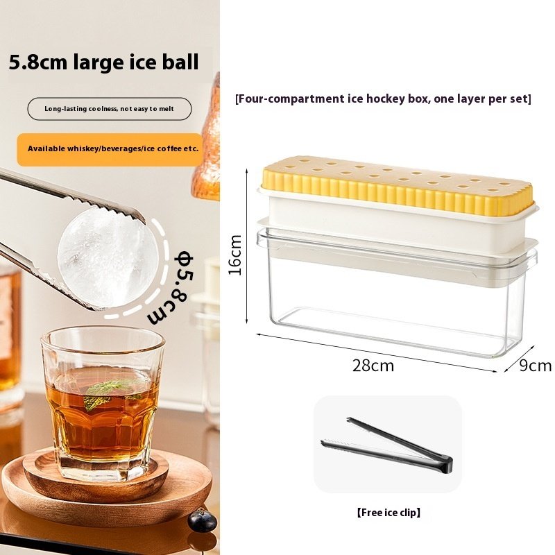 Round Ice Cube Mold Press Ice Tray Household Ice Maker - Image 5