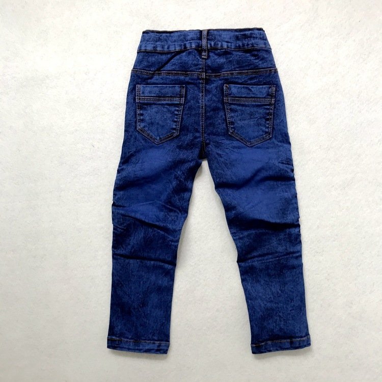 Crinkled Stretch Slim Fit Kids Trousers - Image 3
