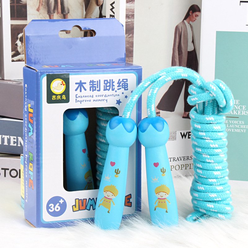 Wooden Rope Skipping Toys Children Primary School Sports Supplies - Image 6