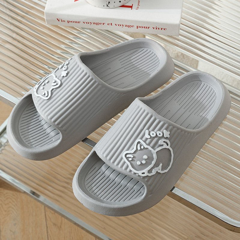 Cute Cat Slippers Summer Women Home Shoes Bath Thick Platform Non-Slip Slides Indoor Outdoor - Image 9