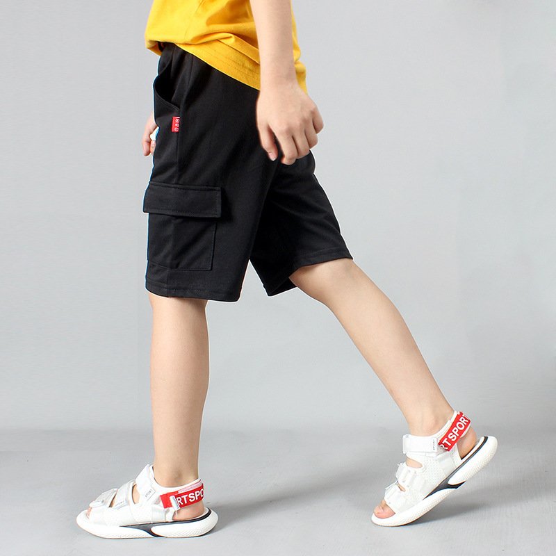 Summer New Boys' Cotton Casual Overalls Shorts - Image 4