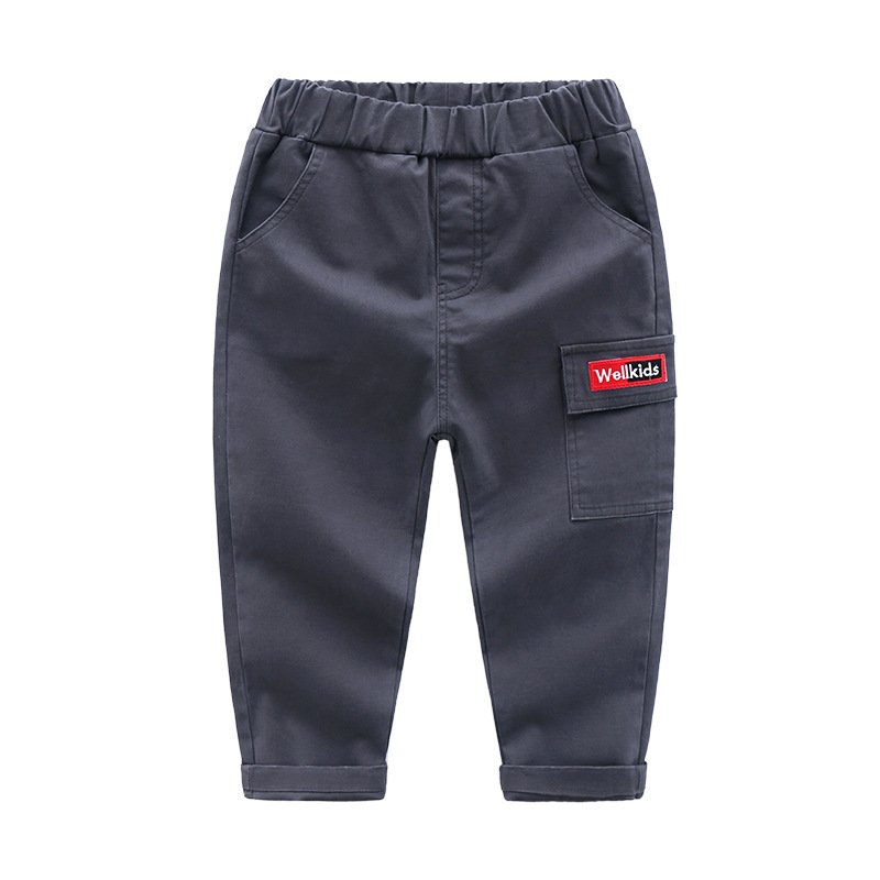 Children's cotton slim feet casual pants - Image 5