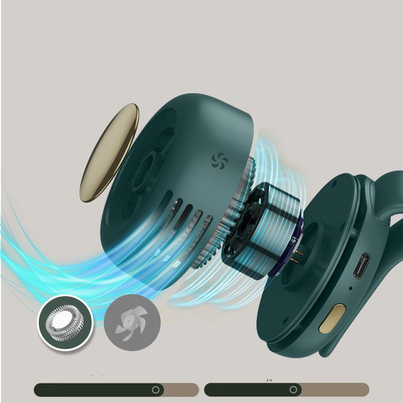 Small Cyclone Portable Buckle Small Fan Mini Portable Pocket Fan - Image 6