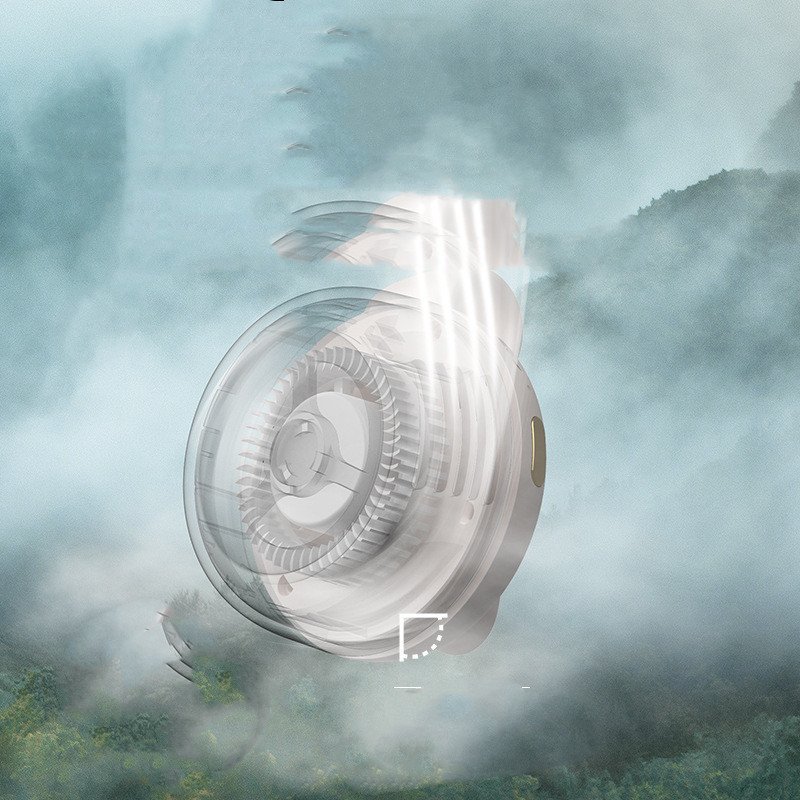 Small Cyclone Portable Buckle Small Fan Mini Portable Pocket Fan - Image 7