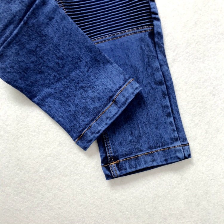 Crinkled Stretch Slim Fit Kids Trousers - Image 8