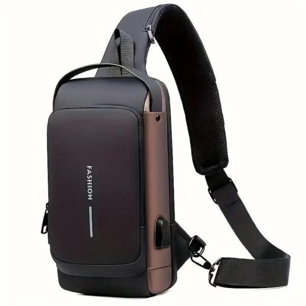 Men S Waterproof Motorcycle Chest Bag - Anti-Theft Shoulder Bag  Oxford Fabric, Multifunctional For Hiking   Outdoor Activities, Outdoor Shoulder Bag   Versatile Carryall  Durable Oxford Fabric - Image 6