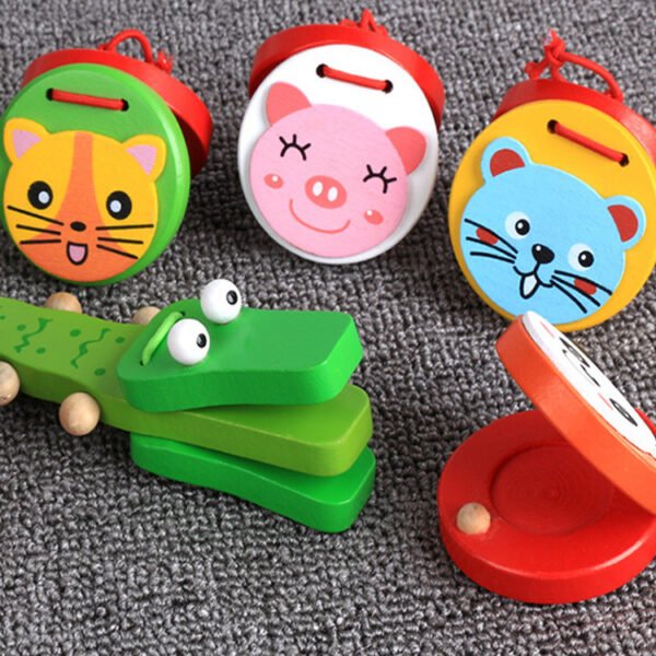 Cartoon Animals Beat Toys Wooden Folk Musical Instruments Allegro - Image 7