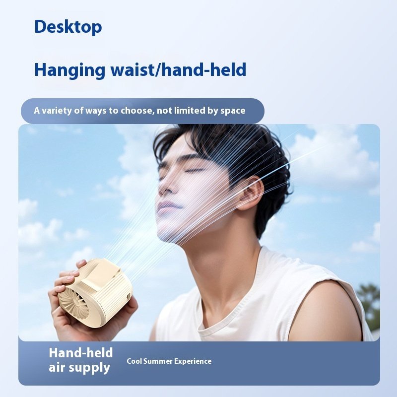 High Speed Wrist Hanging Fan Usb Charging Back Clip Little Fan - Image 6