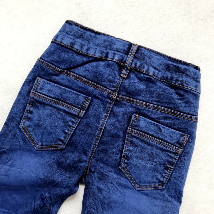 Crinkled Stretch Slim Fit Kids Trousers - Image 5