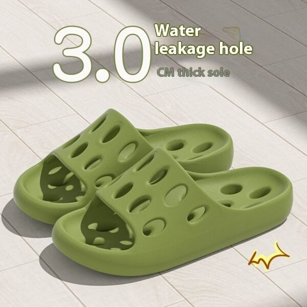 Cute Bear Home Slippers Summer Fashion Thick Bottom Non-slip Bathroom Slipper Women Men Couples Shoes - Image 5