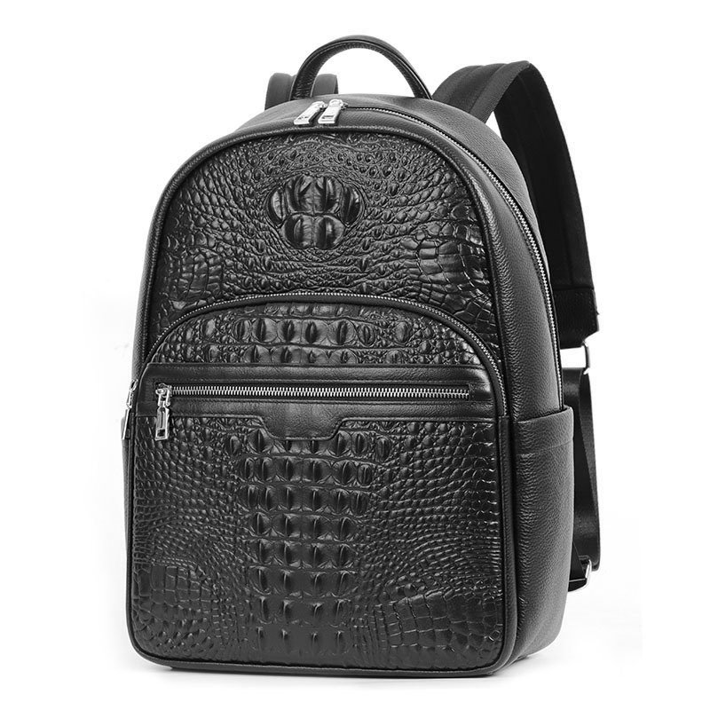Backpack Fashion Travel Men's Leather Backpack - Image 2