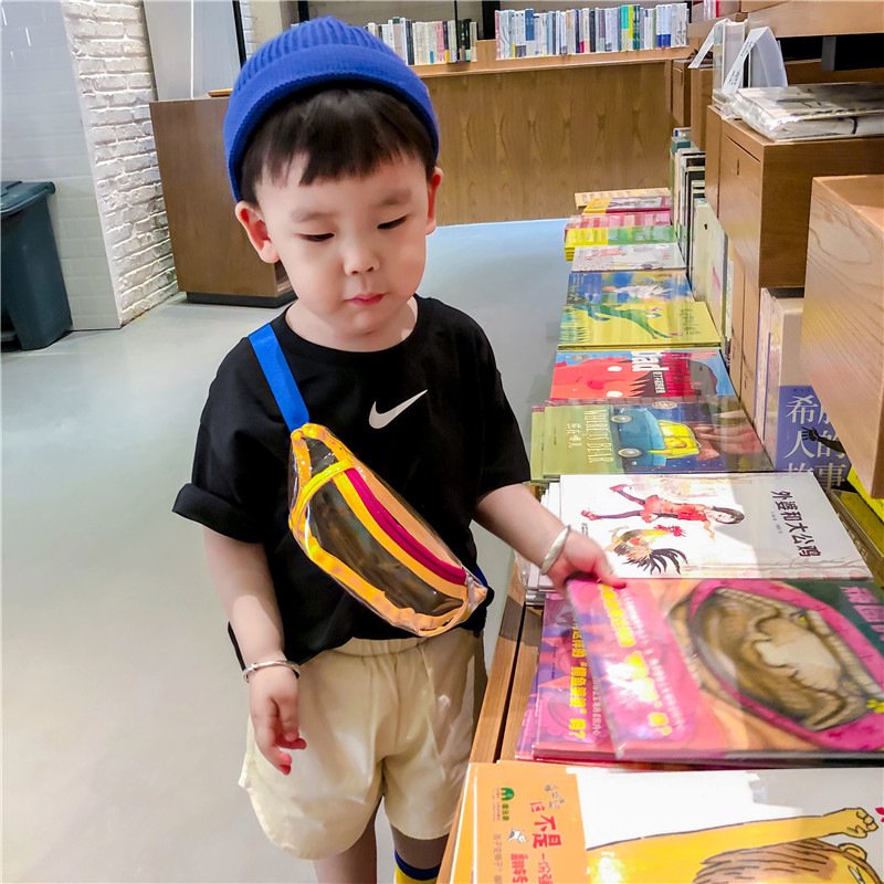 Children's Transparent Plastic Beach Jelly Waist Pack - Image 2