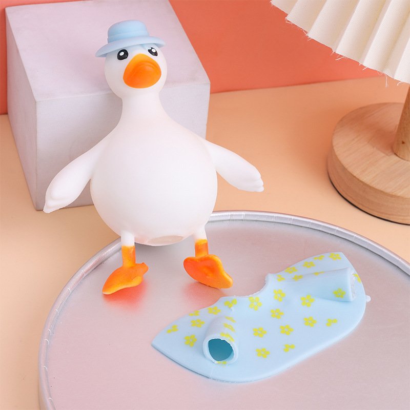 Bouncy Duck Stress Relief Toy Pinch Cute Selling Cute Come On Small Yellow Duck Trick Toy - Image 3