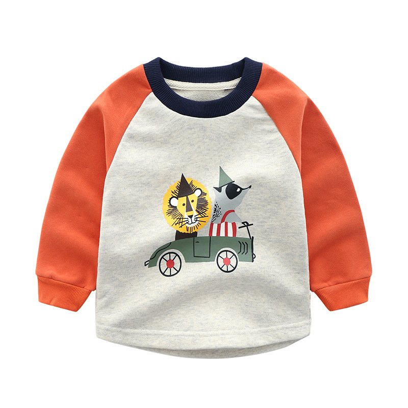 Children's Thickened A Cotton T-shirt Cartoon Top - Image 2