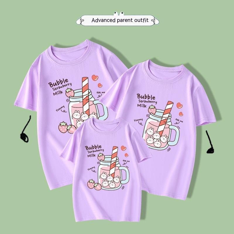 Boys And Girls Fashion Cute Print T-shirt - Image 5