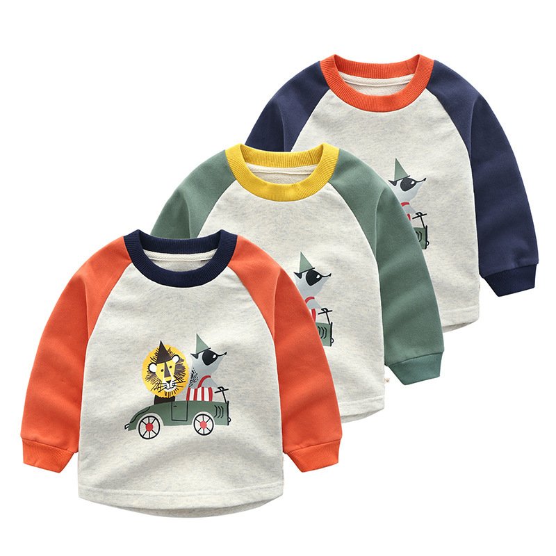 Children's Thickened A Cotton T-shirt Cartoon Top