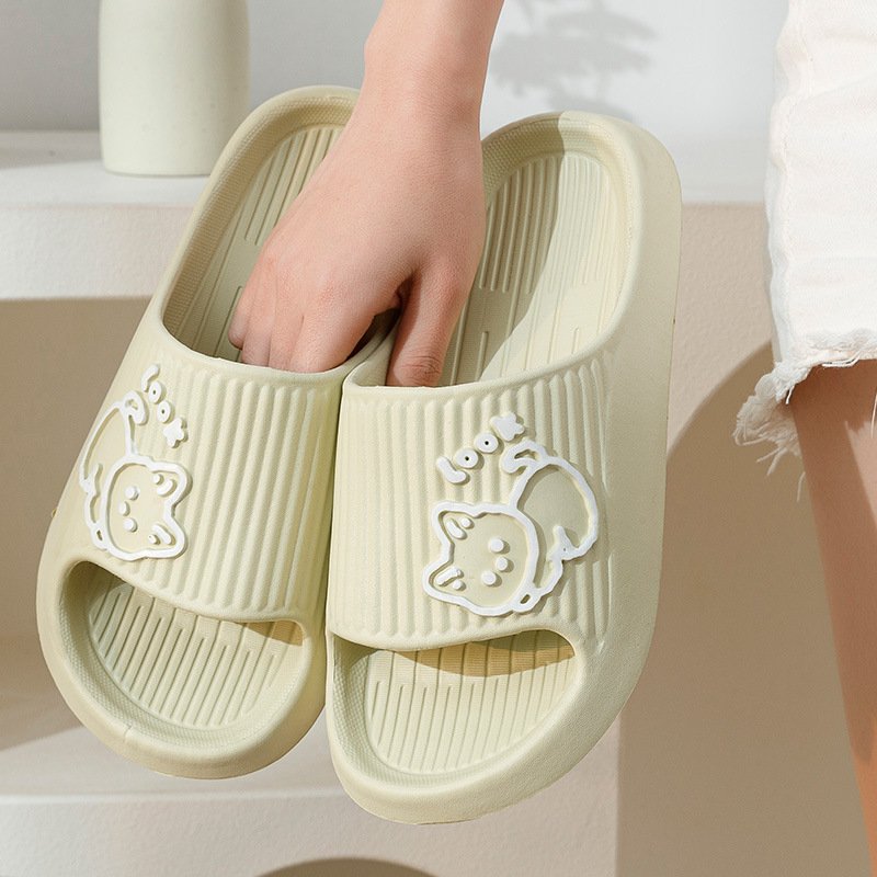 Cute Cat Slippers Summer Women Home Shoes Bath Thick Platform Non-Slip Slides Indoor Outdoor - Image 6