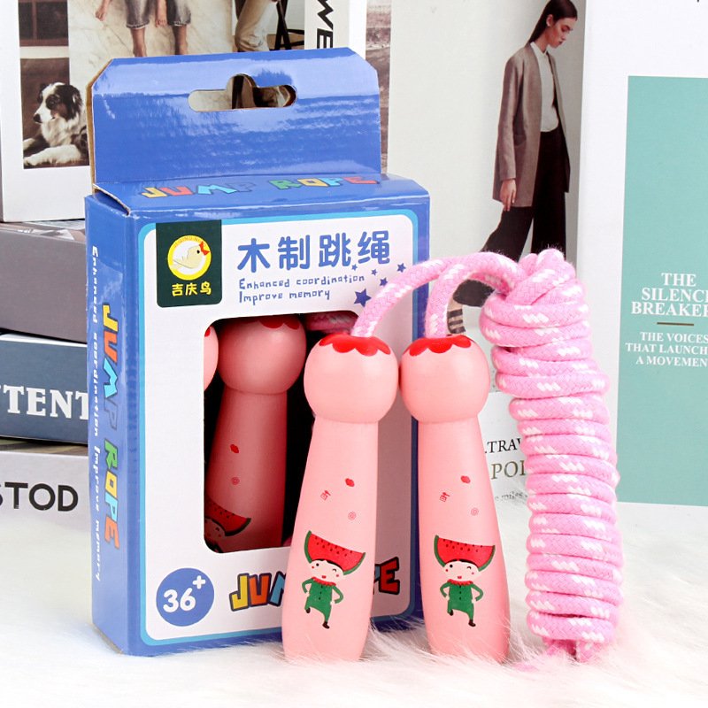 Wooden Rope Skipping Toys Children Primary School Sports Supplies - Image 5