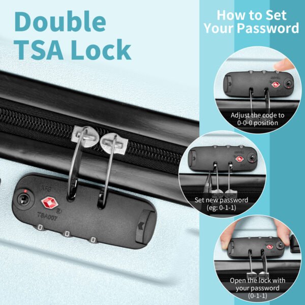Three In One ABS PC Suitcase 20in 24in 28in Suitcase - Image 8