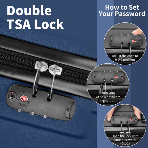 Three In One ABS PC Suitcase 20in 24in 28in Suitcase - Image 2