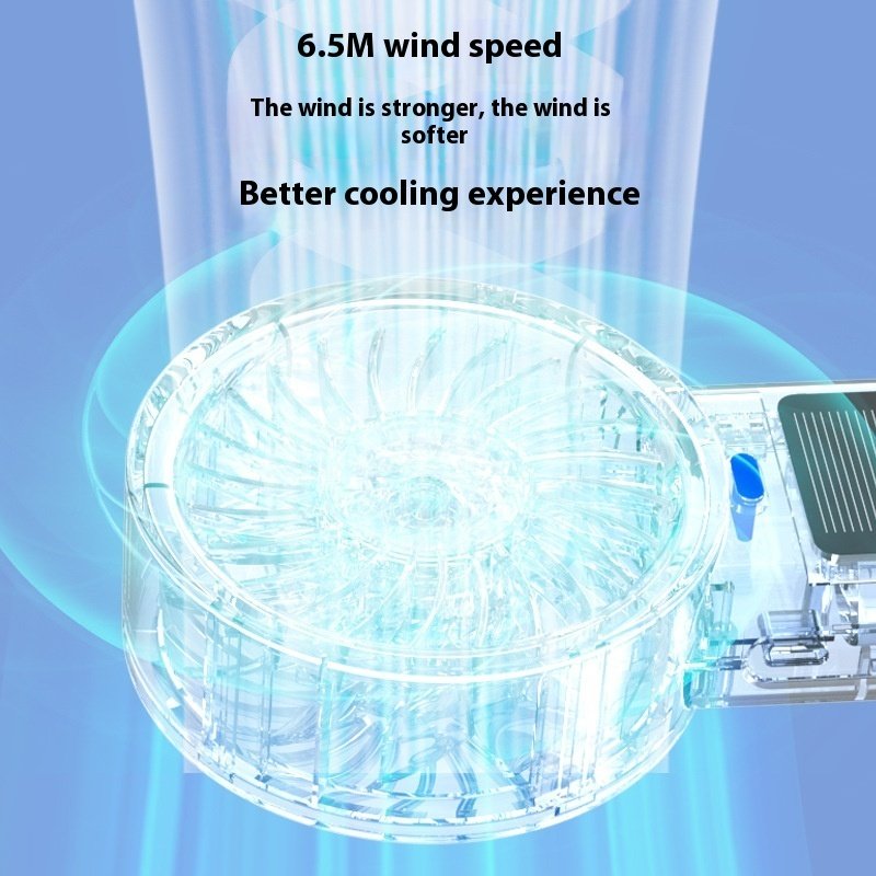 USB Mini Solar Charging Handheld Fan - Image 6